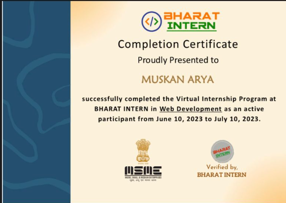 Bharat Intern Screenshot